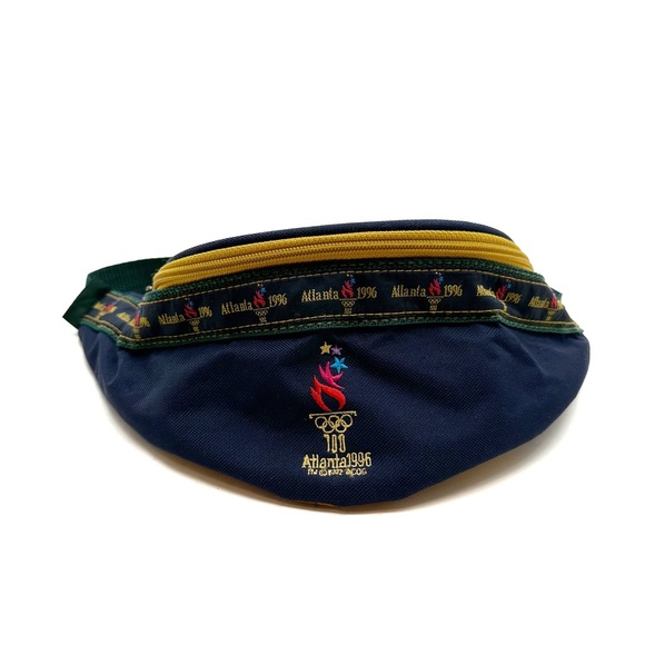 Vintage | Atlanta Olympics 1996 Colourblock Fanny Pack Belt Bag - Picture 2 of 6